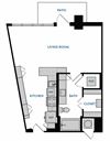 Studio S2 Floorplan Studio S2 Floorplan,at The Hamilton, Dallas, TX